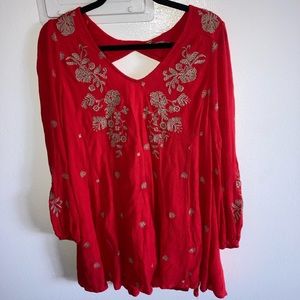 Red Free People dress